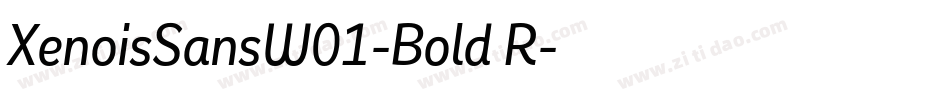 XenoisSansW01-Bold R字体转换